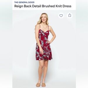 USED - Reign Back Detail Brushed Knit Dress